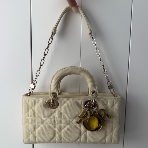 Christian Dior Lady D-Joy Bag Macrocannage Quilt Denim - Picture 15 of 16